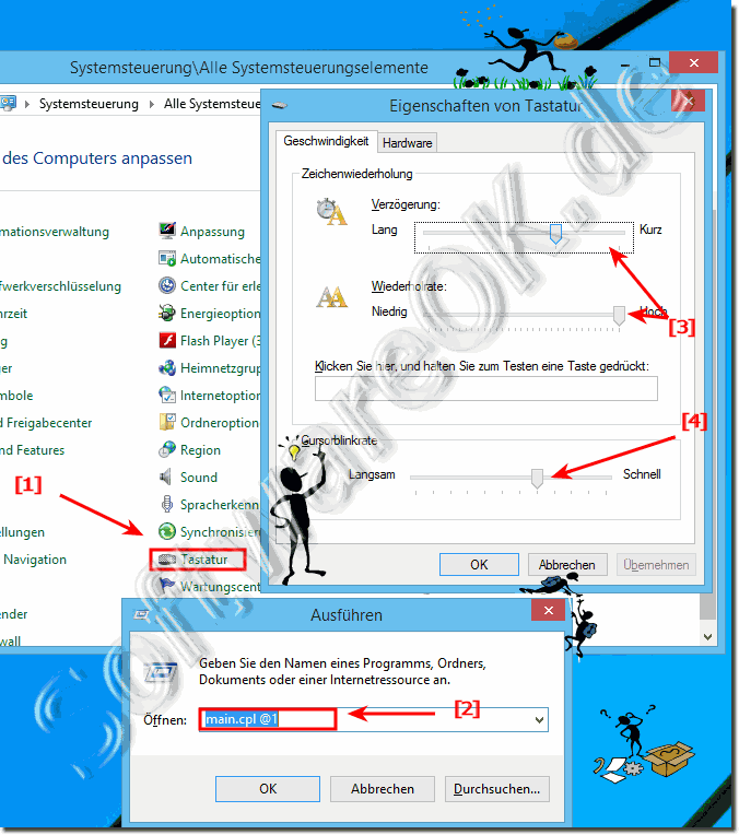 Tastaturgeschwindigkeit bei Windows 8.1 und 8 erhhen, verringern, anpassen!
