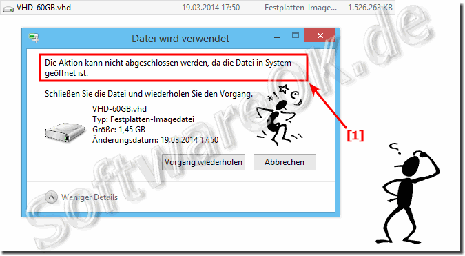 VHD kann unter Windows nicht gelöschet werden!