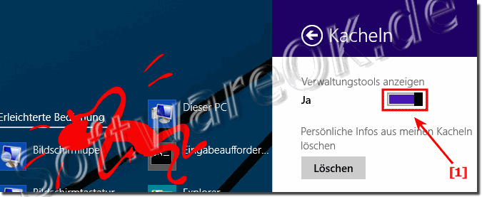 Verwaltungstools in Windows 8.1 Start!