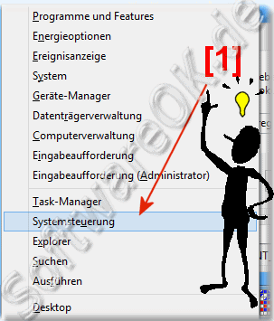 Windows-8 Systemsteuerung via Tastenkombination ffnen