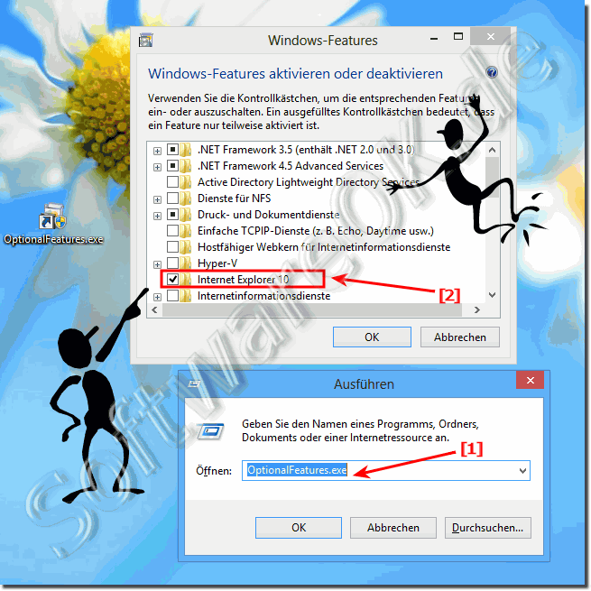 Windows-8 und 8.1 Internet Explorer 10 deinstallieren bzw deaktivieren!