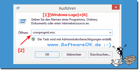 Windows-8 Computerverwaltung starten