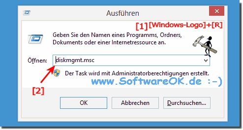 Windows-8 Datentrgerverwaltung starten