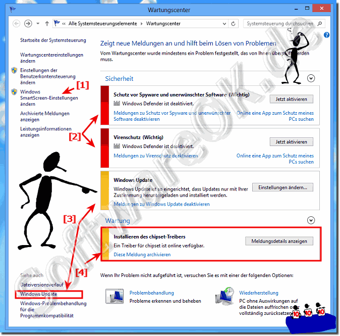 Windows 8.1 und 8 Wartungscenter!