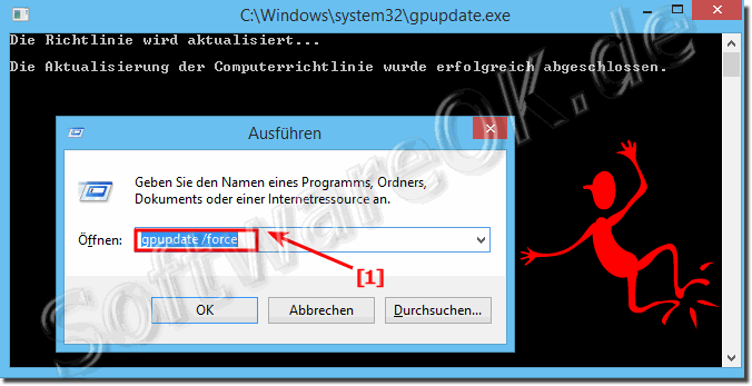 Windows 8.1 und Aktualisierung der lokalen Gruppenrichtlinien einleiten!