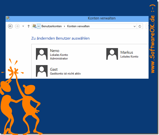 Windows 8 ohne Benutzerauswahl bei der Anmeldung am Startbildschirm?
