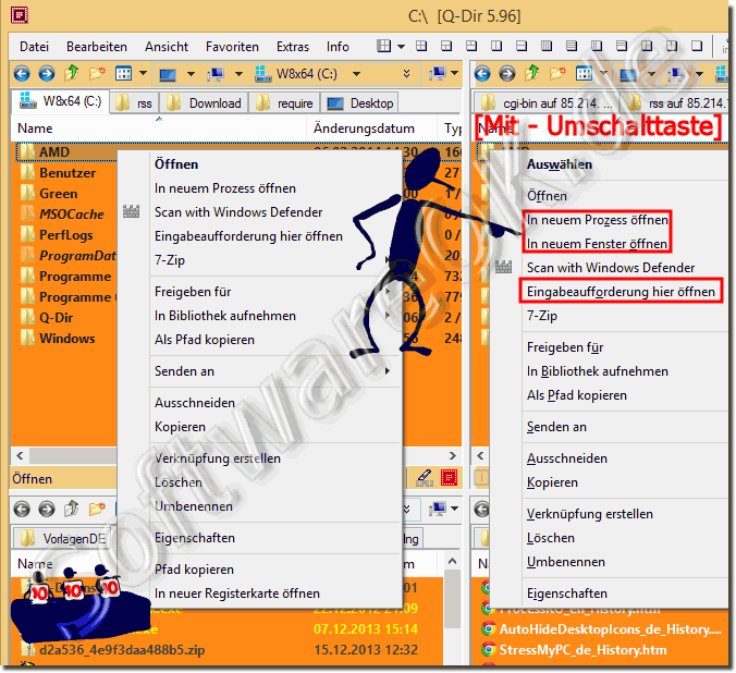 Zugriff auf versteckte Windows 8.1 Explorer Optionen!