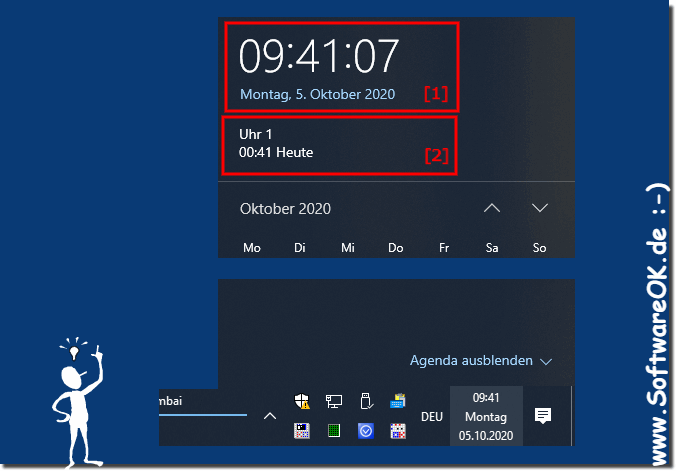 Zusätzliche Uhren in der Windows 10 Taskleiste!