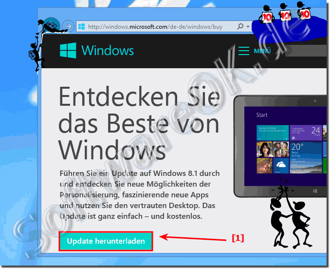  Windows 8 auf Windows 8.1 Kostenlos Update bzw. Upgraden!