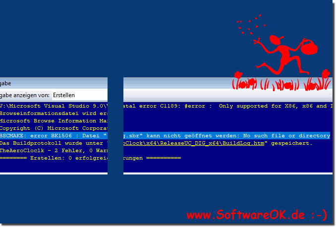 BSCMAKE: error BK1506 : Datei ... kann nicht geöffnet werden: No such file or directory!