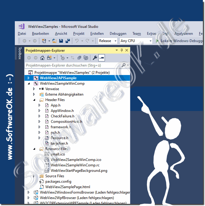 WebView 2 verwenden in MS Visual Studio!