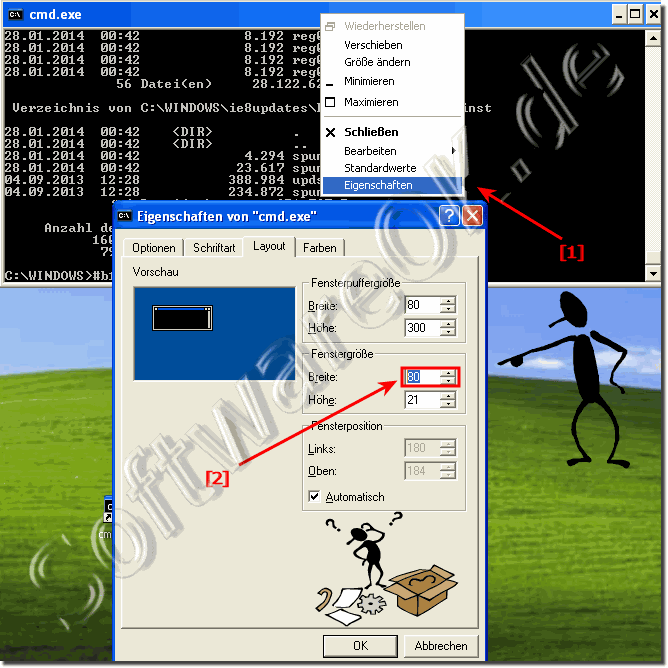 Ms Dos Eingabeaufforderung Vista