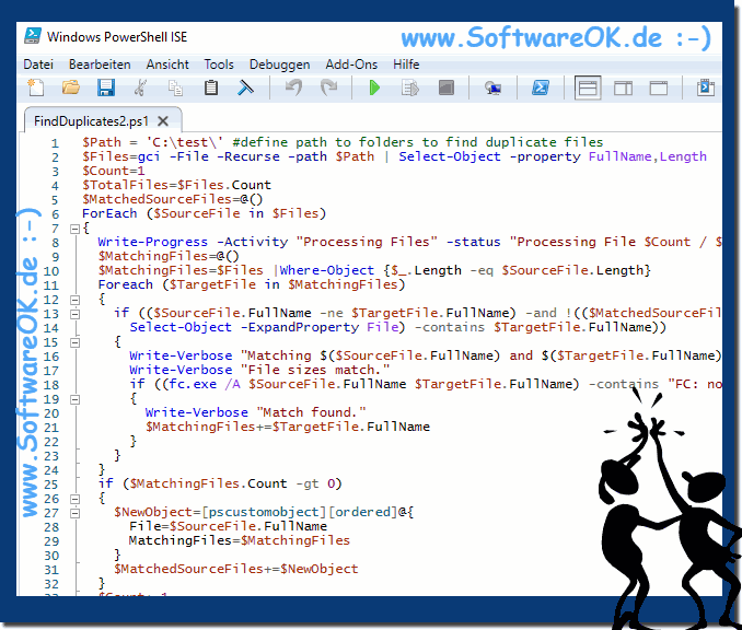 Datei Vergleiche und Identische finden via PowerShell!