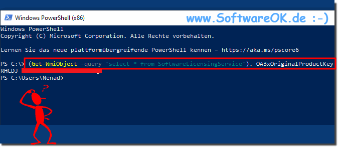 Den Windows 10, 8.1, 7 Lizenzschlssel per Befehlszeile auslesen!