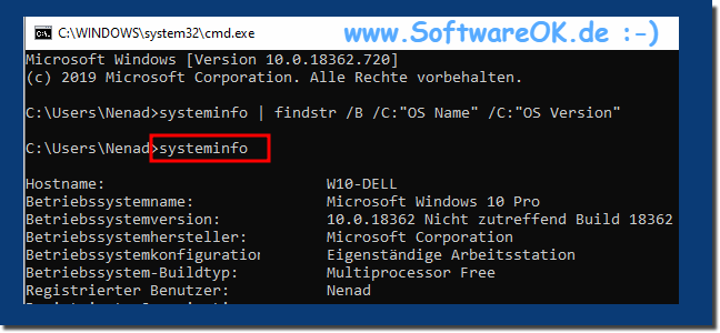 Installierte Windows Versionen mi Eingabeaufforderung erkennen!