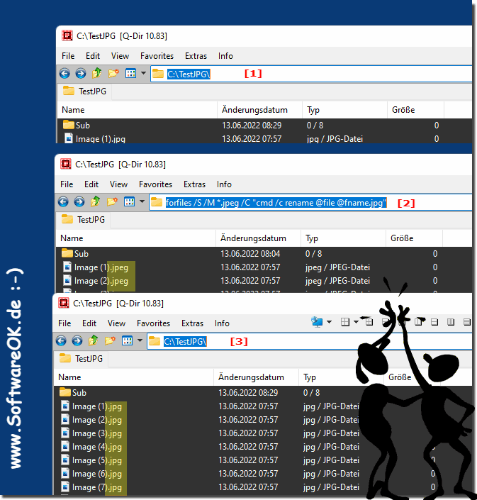 JPEG in JPG Umbenenne ber Adresszeile im Datei-Explorer!