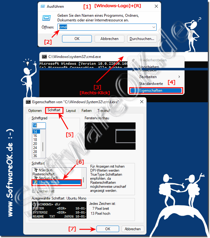 Neue Schriftarten fr die Windows Eingabeaufforderung verwenden!