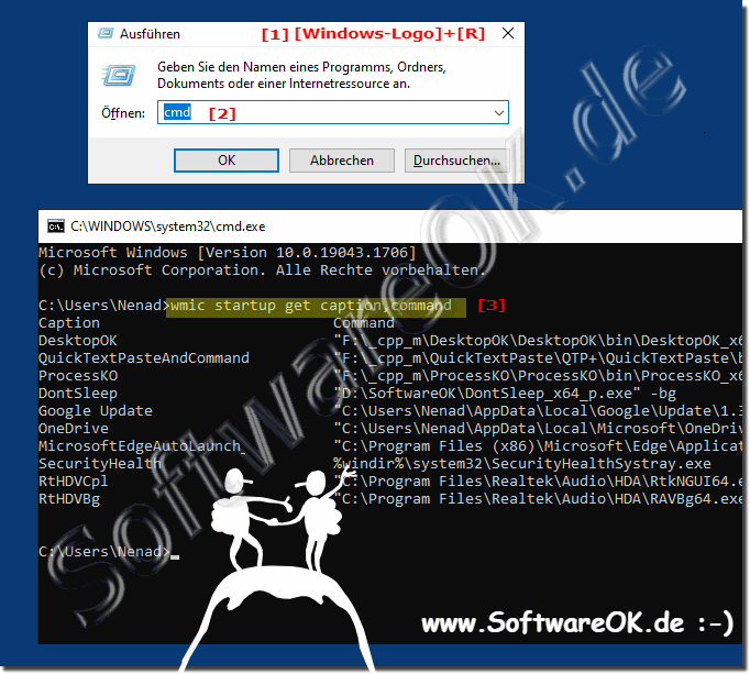 Programmen im Windows-Startordner ber die Eingabeaufforderung herausfinden!