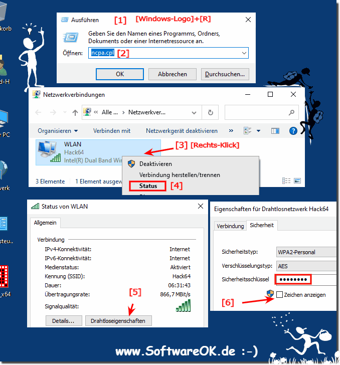 Wi-Fi Passwort vom WLAN Netzwerk anzeigen!