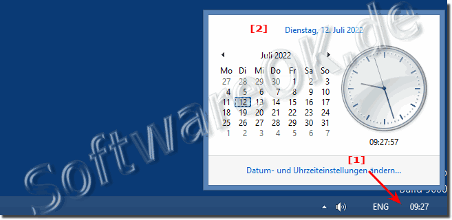 Anzeigen des Kalenders in alten MS Windows Betriebssystemen!