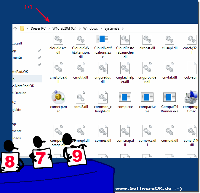 Das System32-Verzeichnis!