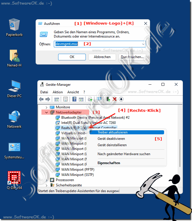 Die Windows Netzwerkadapter!