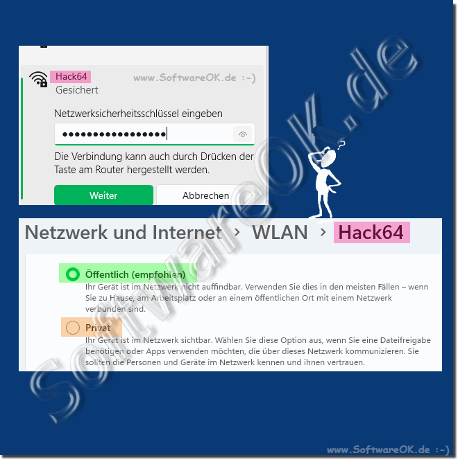 ffentlichen oder ein Privates Netzwerk?