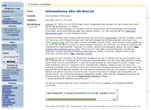 Windows NT, 2000, XP und 2003 bringen einen integrierten Bootmanager mit, der einiges mehr kann, als nur die Bootpartition zu whlen.