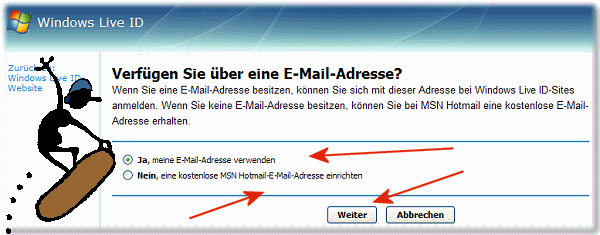 Windows Live ID E-Mail