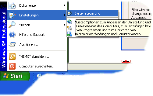 Start Systemsteuerung