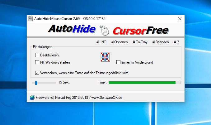 Wer solte das Mauszeiger automatisch ausblenden Tool unbedingt verwenden?