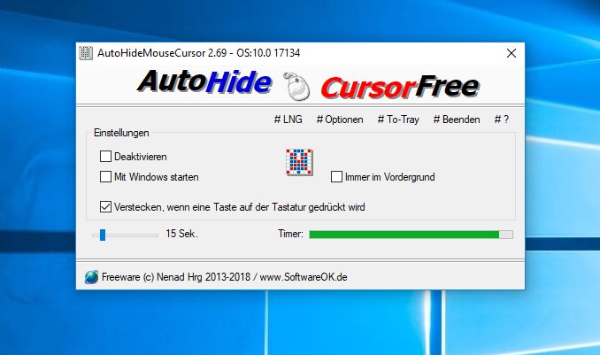 Automatisch den Mauszeiger ergo Pointer unter Windows 11 / 10 / 8.1 ausblenden ...!