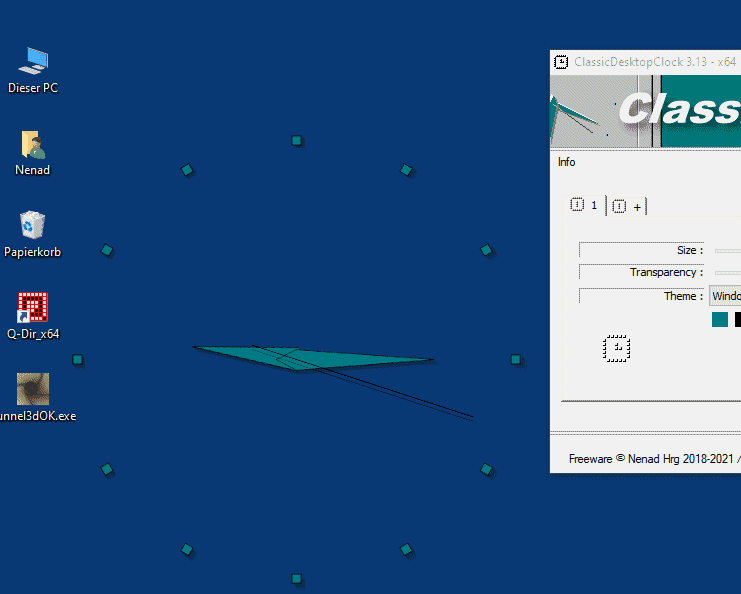 Windows 98 Uhr fr Windows 11, 10 u. 8.1 (analog, desktop)!