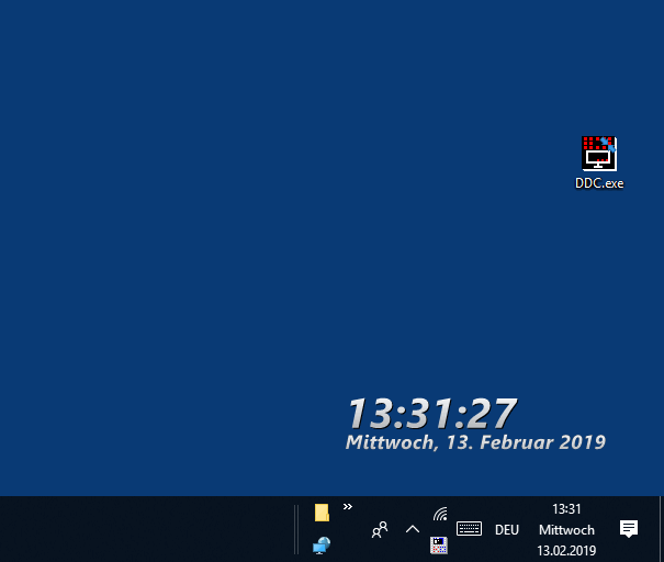 Die Digitale Windows 11, 10, ... Uhr kann auch dezent am Desktop erscheinen!