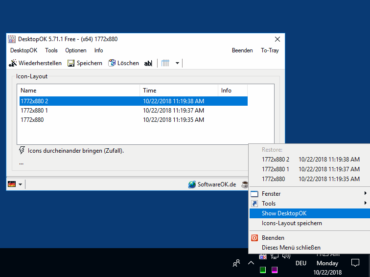 Verwalten von Layout-Profilen (Windows-Desktops)!