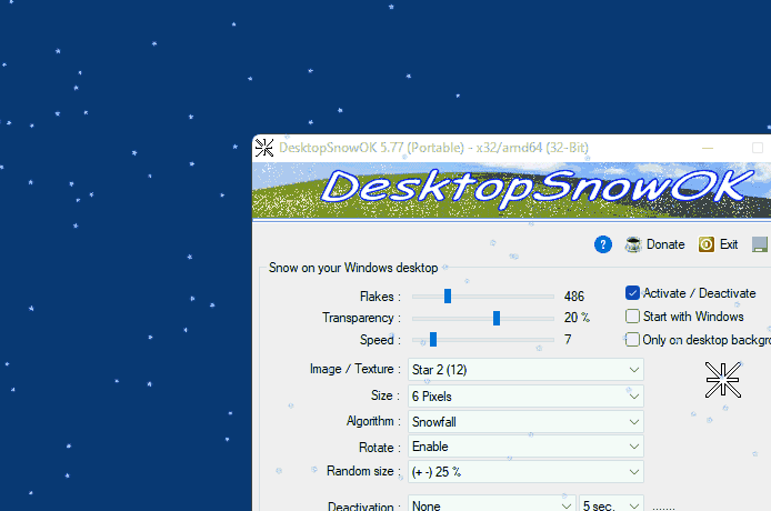 Wozu Schneeflocken fr den Windows-Desktop als Anwendung?