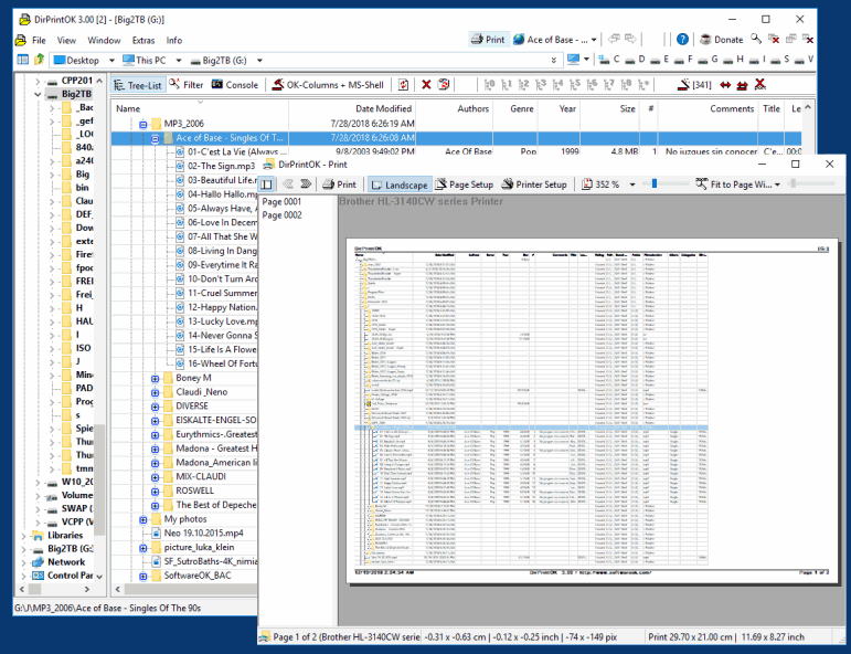 Verzeichnis und Ordner Druck unter Windows 11/10/8.1/7!