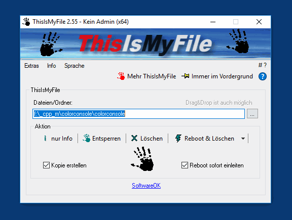Wer sollte Entsperren und Lschen von Dateien unter Windows nicht verwenden!?