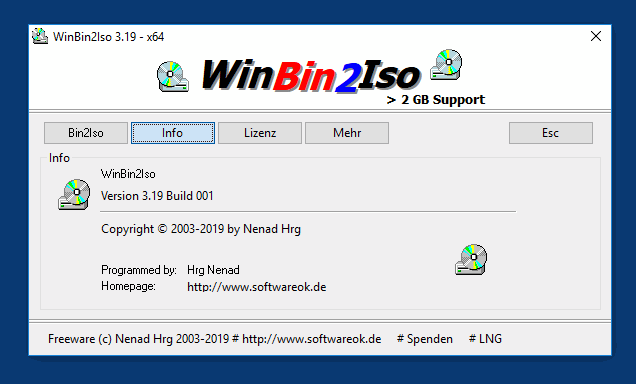 Umwandeln von Bin zu Iso Dateien auch unter x64 W11, 10, ...!