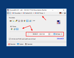 ProcessKO 2 KO Timer zum Beenden der Windows Apps und Programme 