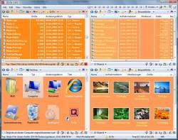 Q-Dir orange theme in Vista 