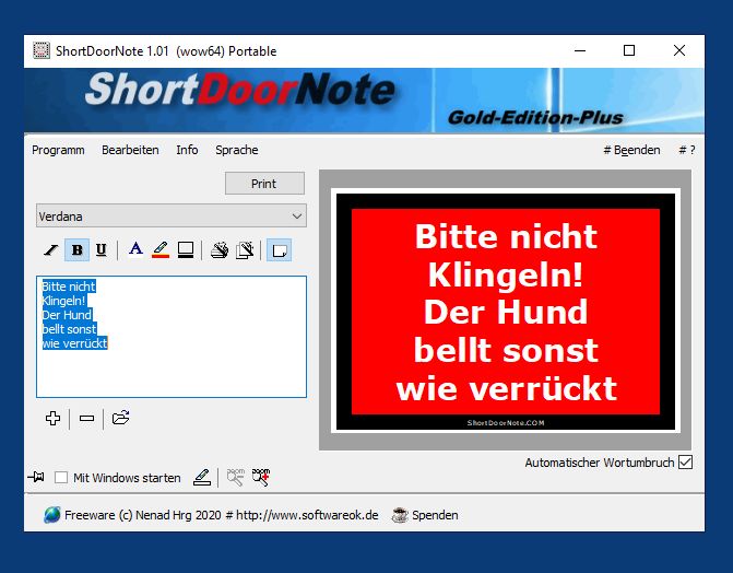 ShortDoorNote 