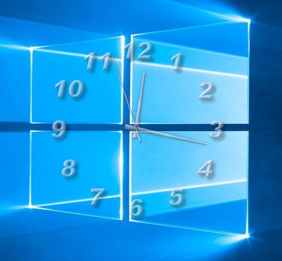 TheAeroClock 8 Desktop Uhr passend zum Windows-10 Logo 