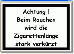 Spruchgenerator fr Zigarettenschachteln