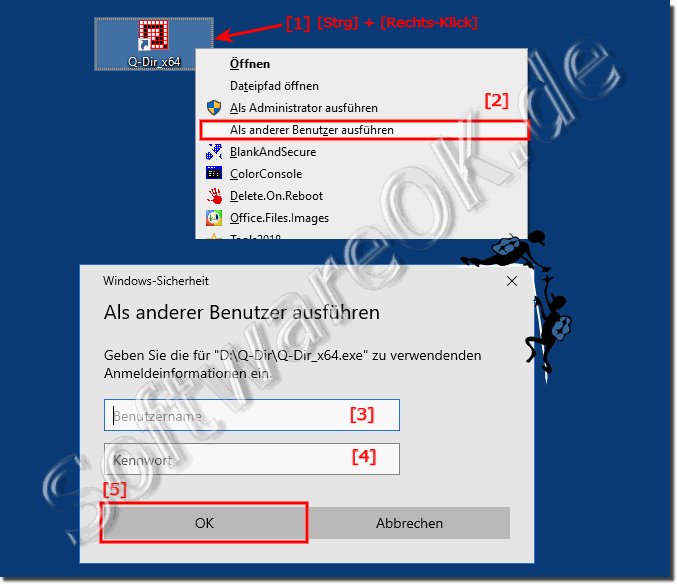 So fhren Sie eine App als anderer Benutzer in MS Windows 10 aus!