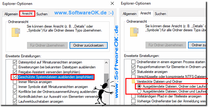 Durchsichtige Symbole am Windows-10 Desktop Ausblenden!