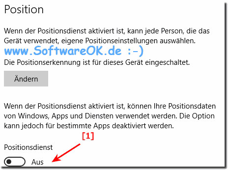 Positionsverlauf Deaktivieren Win-10!