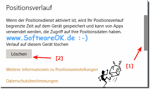 Positionsverlauf Lschen in Windows-10!