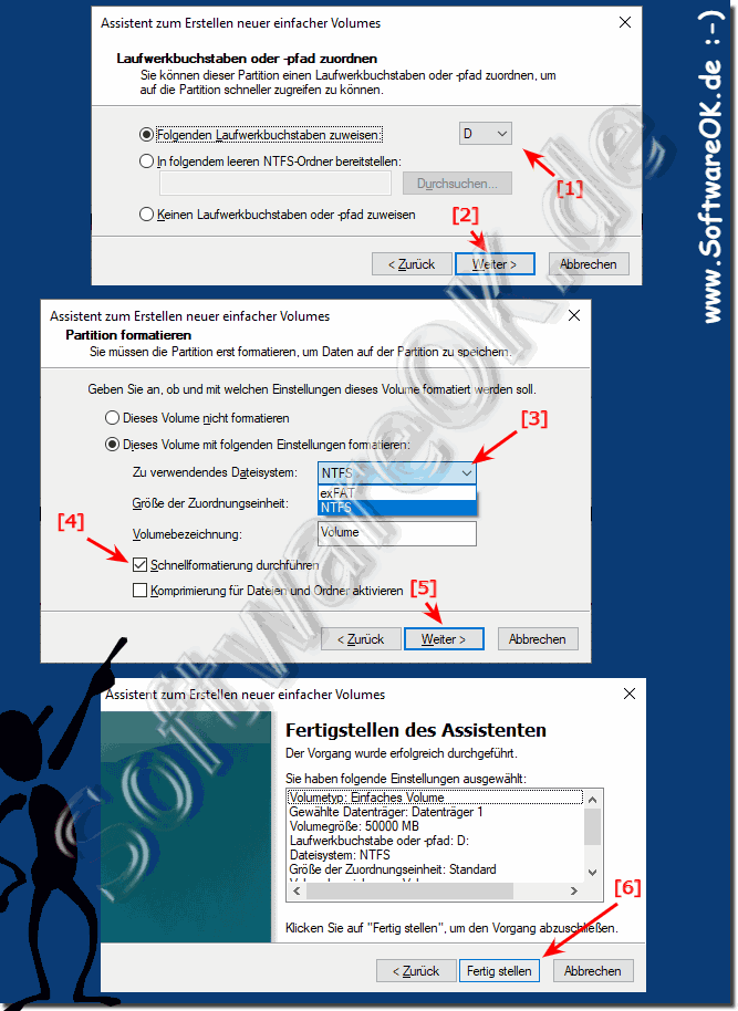 Schritt fr Schritt korrektes Formatieren!