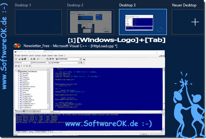 Virtuellen Desktop unter Windows 10!